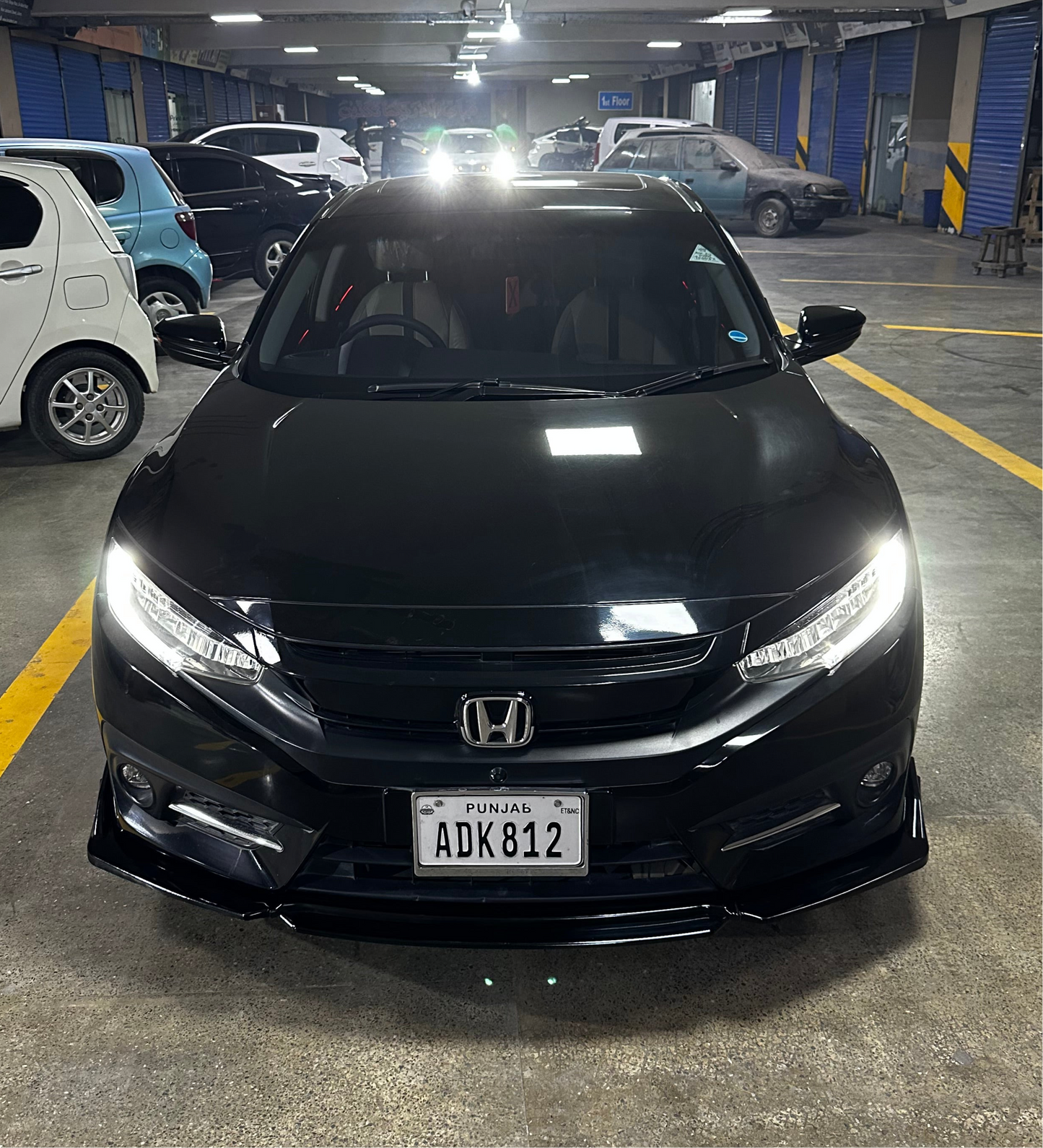 Honda Civic X Facelift style headlights.