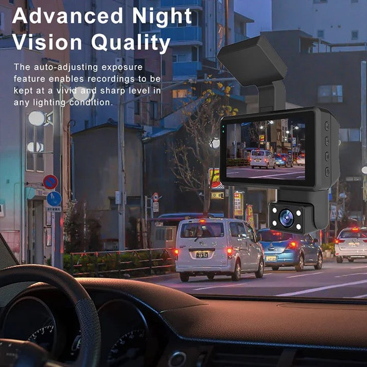 Dual Lens Car Video Recorder Dash Cam