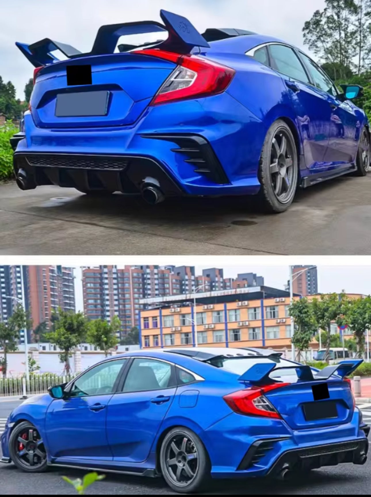 Honda Civic X FC450 Spoiler Abs Plastic