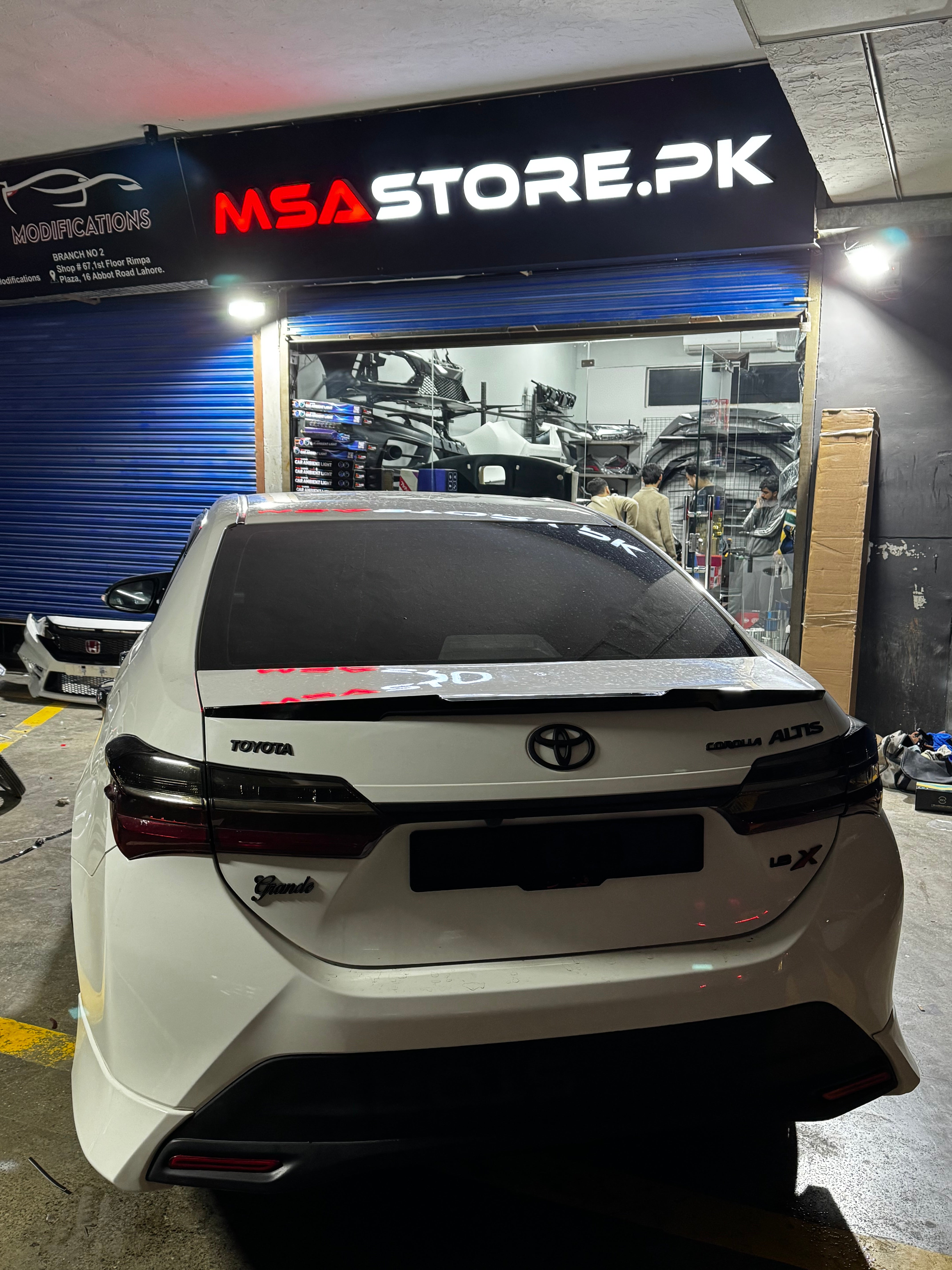 Toyota corolla 2015 Abs plastic cut style truck lip spoiler non-painted