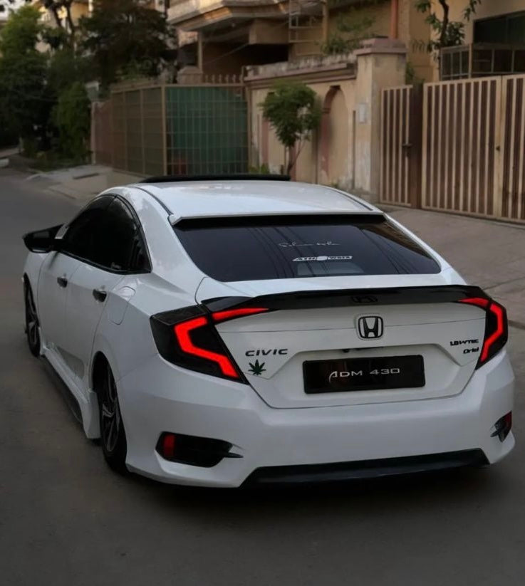 Honda Civic X Roof Spoiler Simple Style