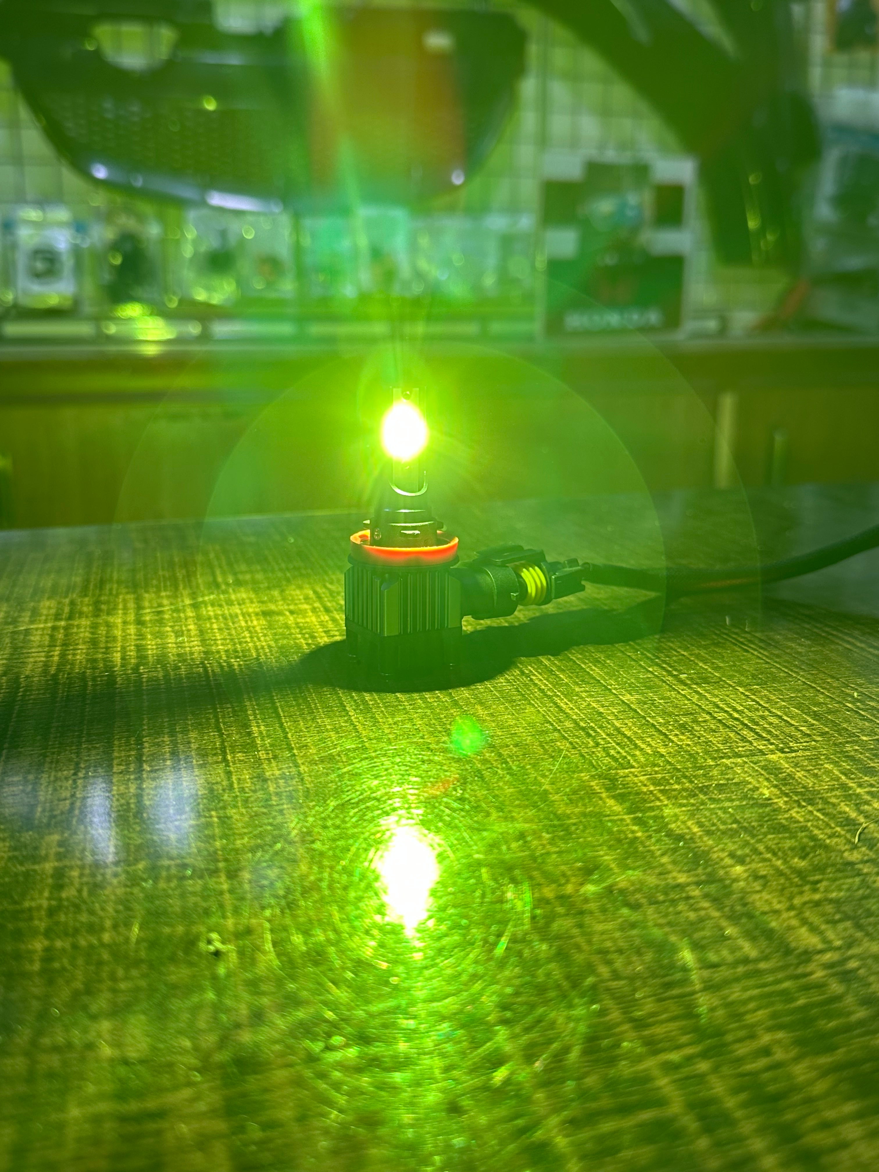 Dual Color Led White + Lime Green