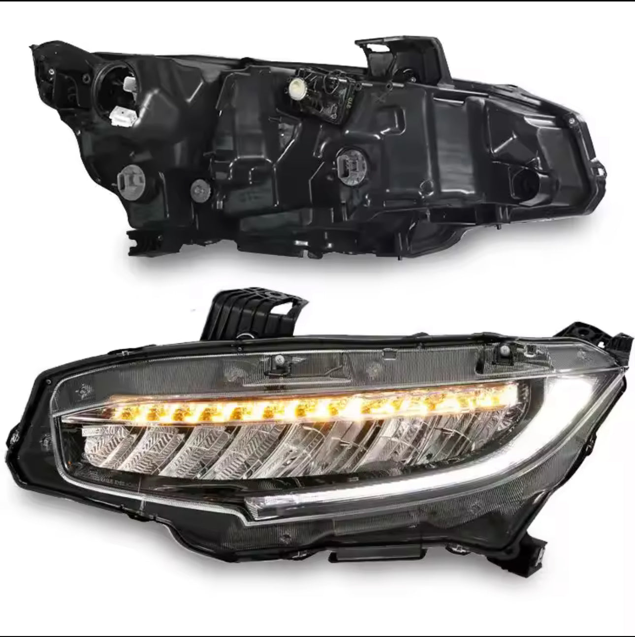 Honda Civic X Facelift style headlights.