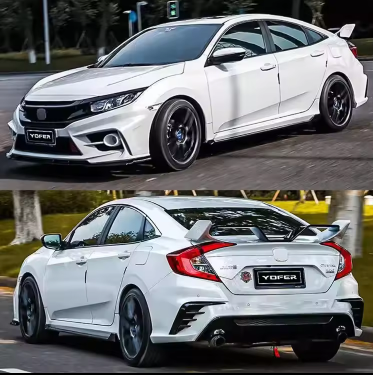 Honda Civic X FC450 Spoiler Abs Plastic