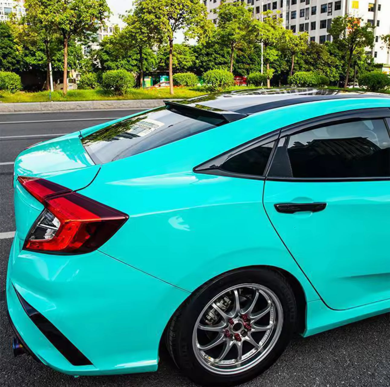 Honda Civic X Roof Spoiler Simple Style