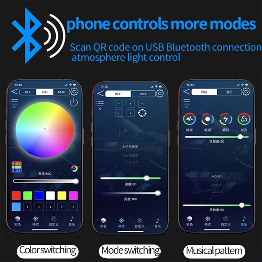 2Pcs Car Dashboard Ambient Light strip - Premium Quality