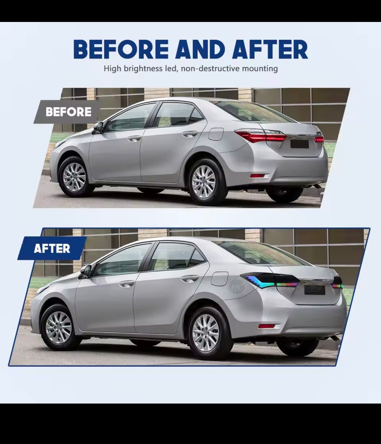 Toyota Corolla RGB LED Taillights | Dynamic Sequential | 2014–2018