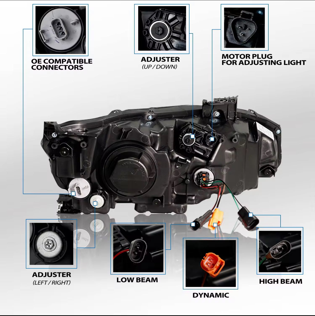Honda Civic X Audi style headlights.