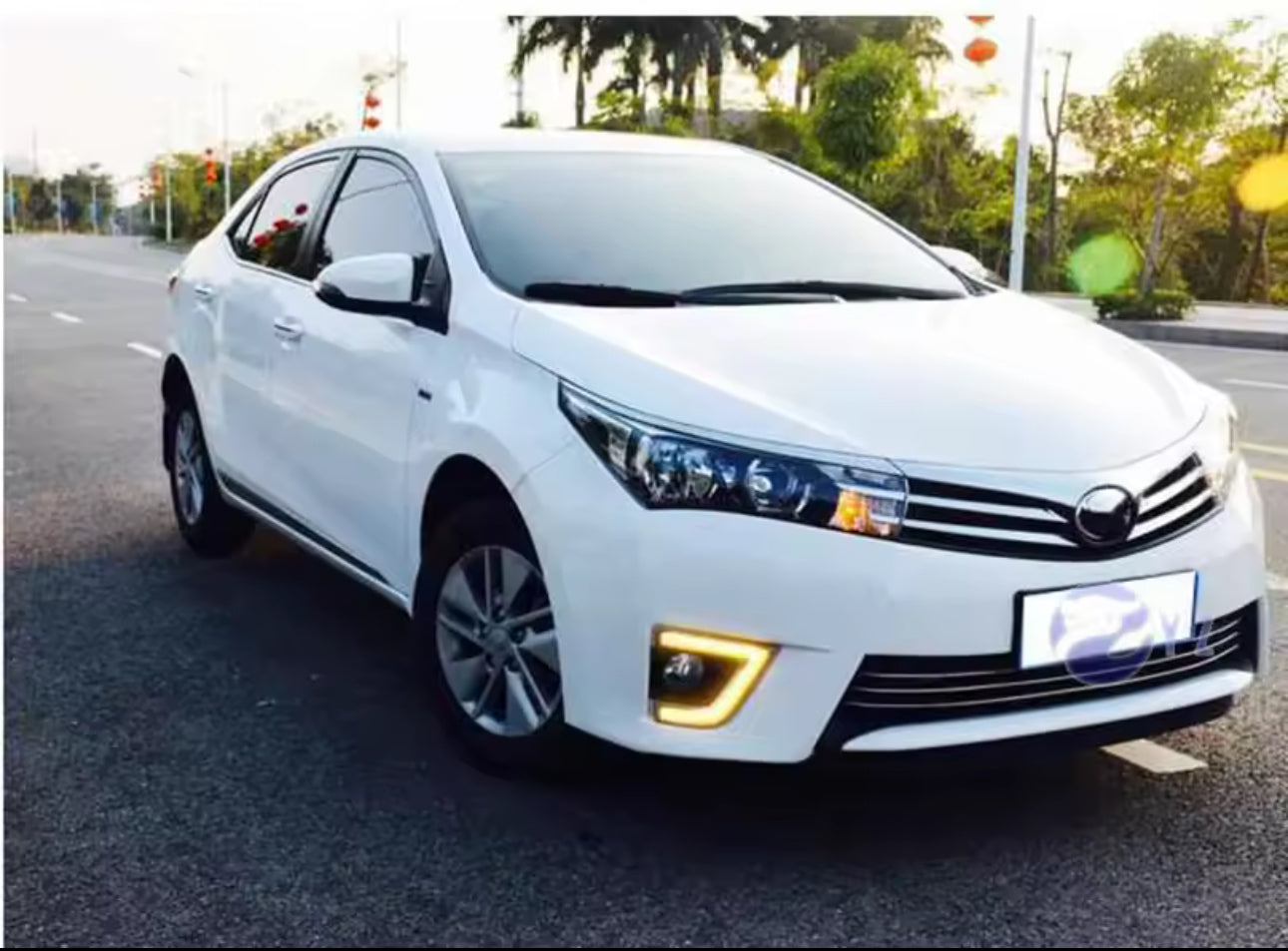 Toyota Corolla 2015 front bumper Drl’s