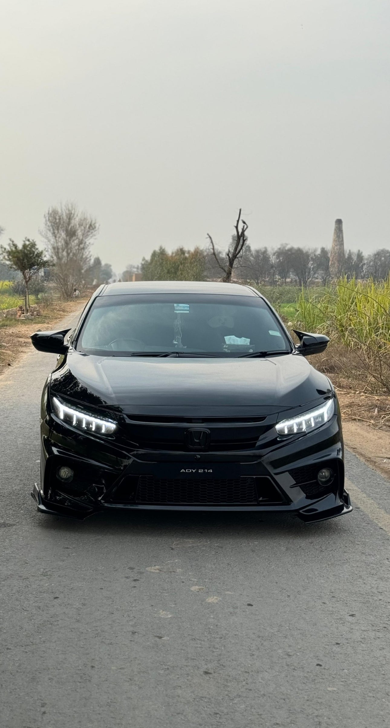 Honda Civic X Audi style headlights.
