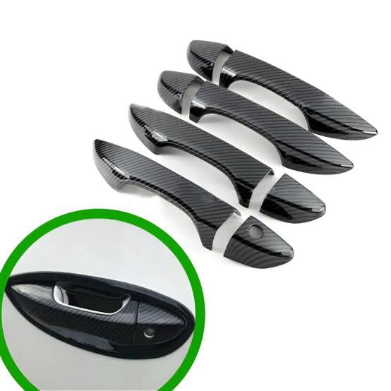 Toyota Corolla 2015 Carbon fiber/Glossy black door handel covers