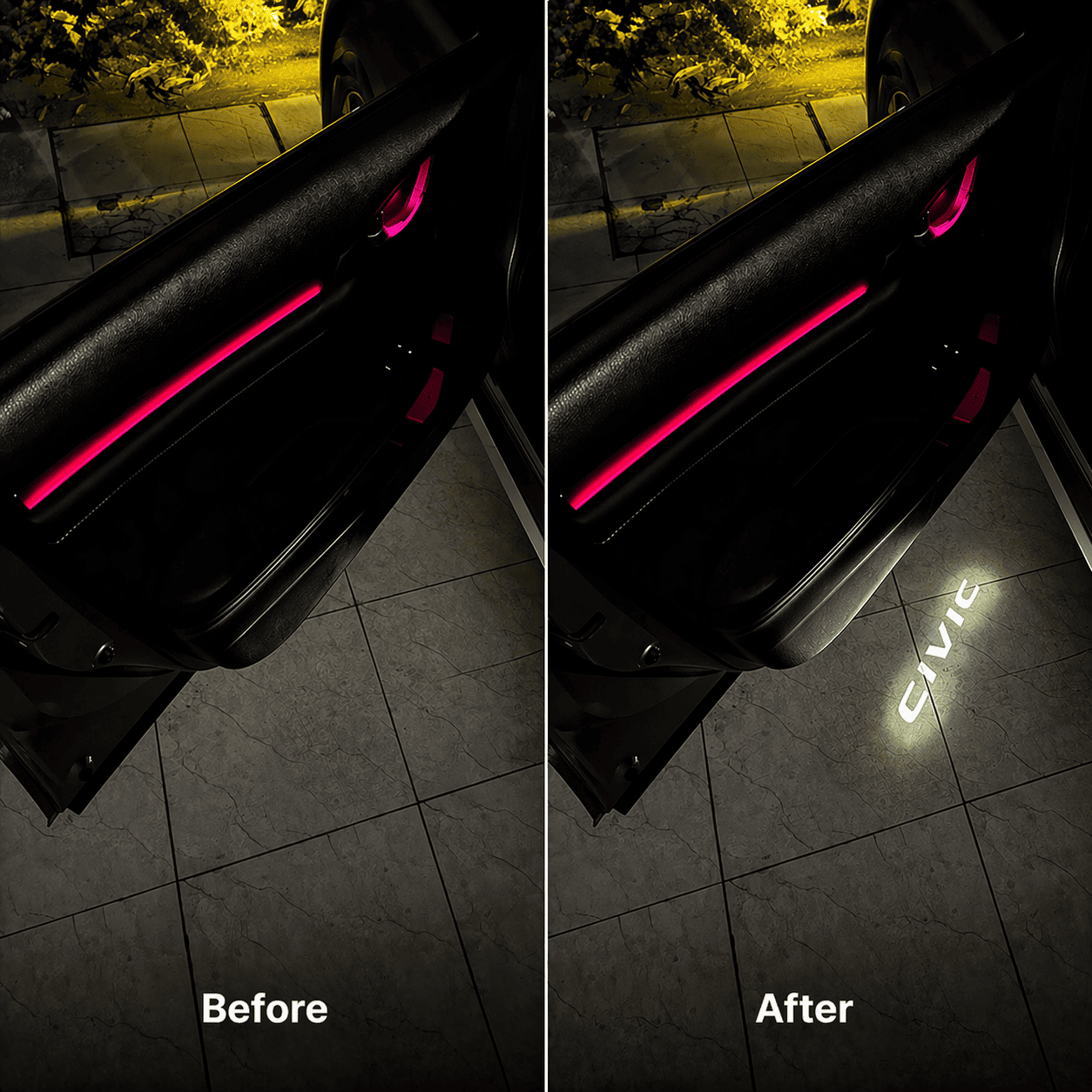 Car Door Welcome Logo Lights – Bright LED Projection