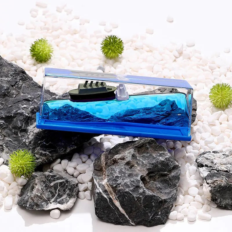Titanic Cruise Ship Fluid Floating Decoration For Car Dashboard