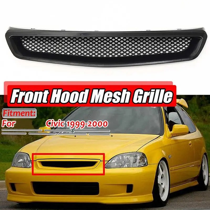 Honda Civic 1999 - 2000 Abs Plastic Mesh Front Grill