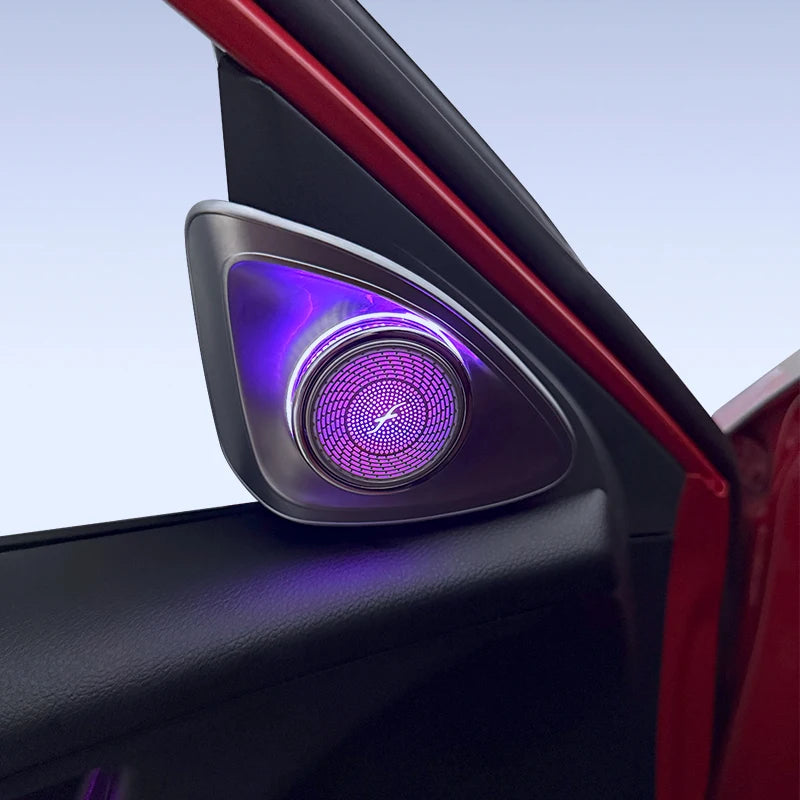 Civic X A-pillar rotating tweeter glowing