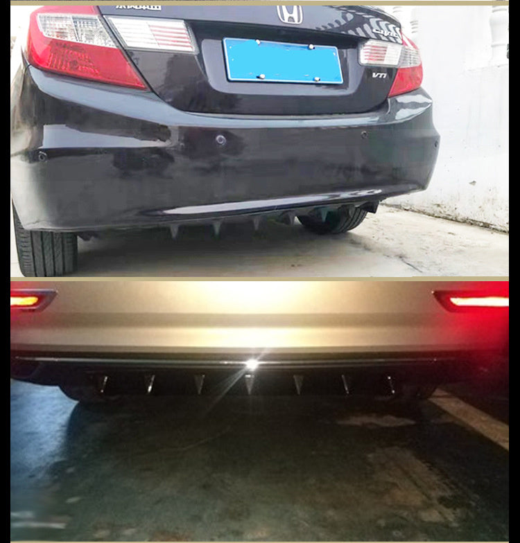 Rear Bumper Defuser Shark Fin Style - Universal