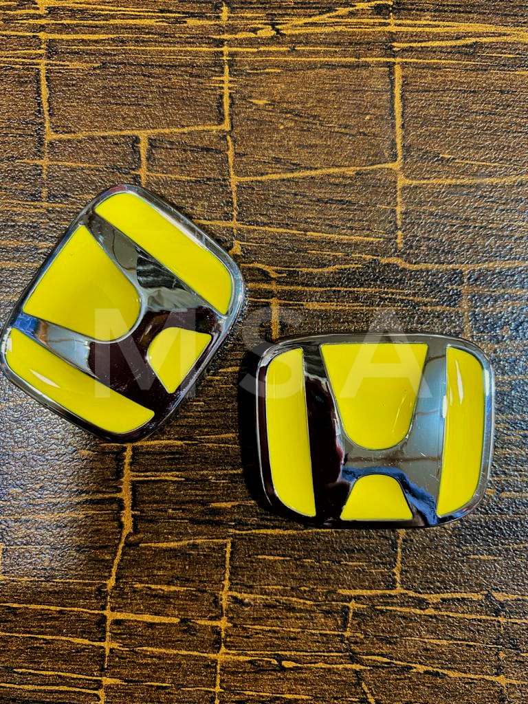 3D Mini Honda Car Badge Metal Logo - 2 PCs