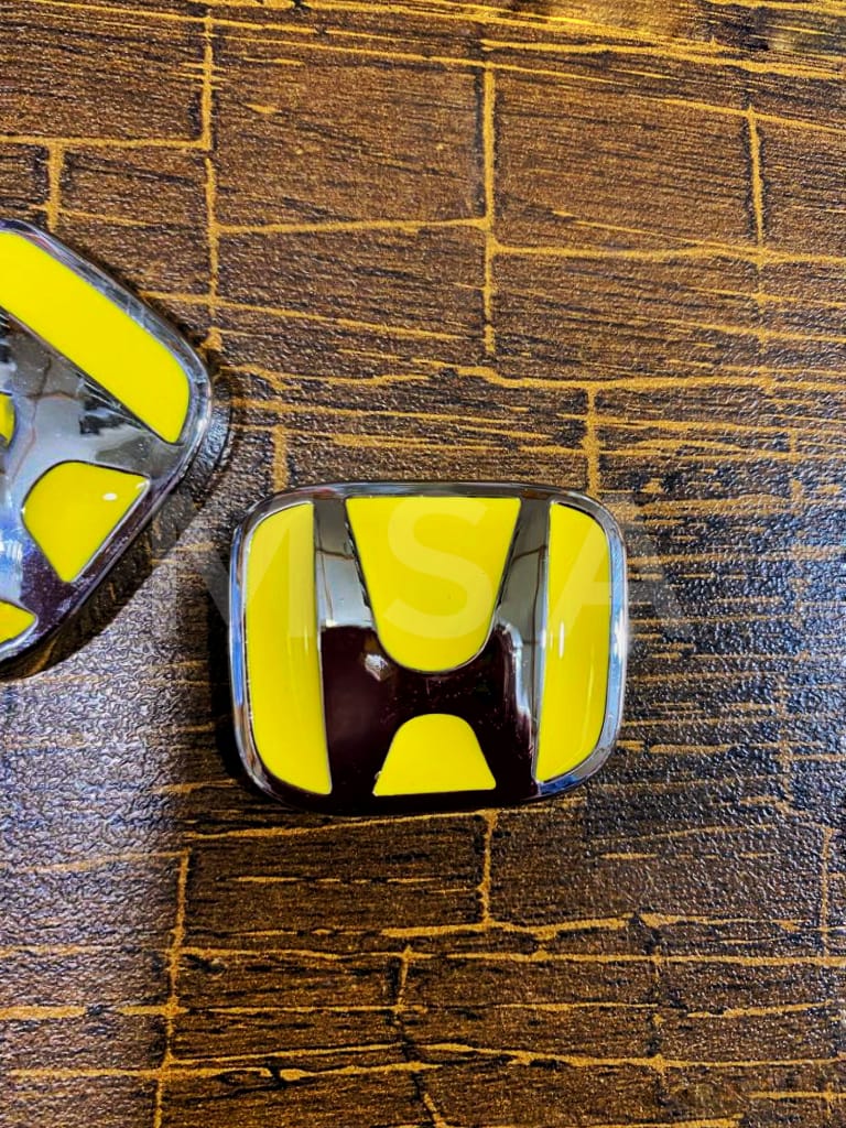 3D Mini Honda Car Badge Metal Logo - 2 PCs