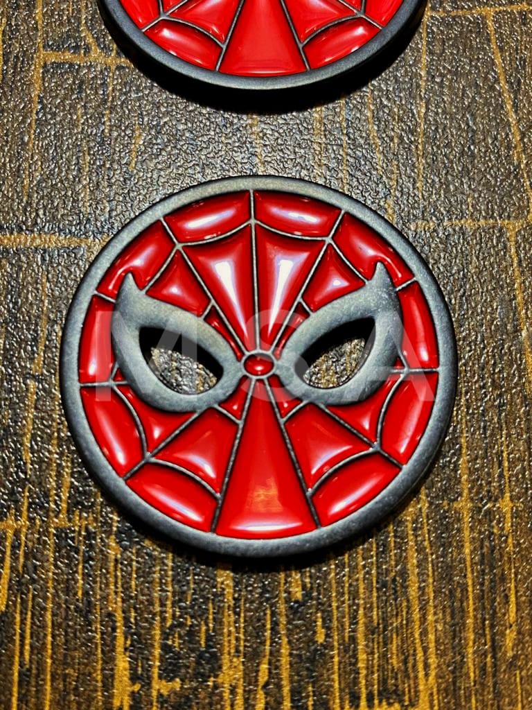3D Mini Spider Car Badge Metal Logo - 2 PCs