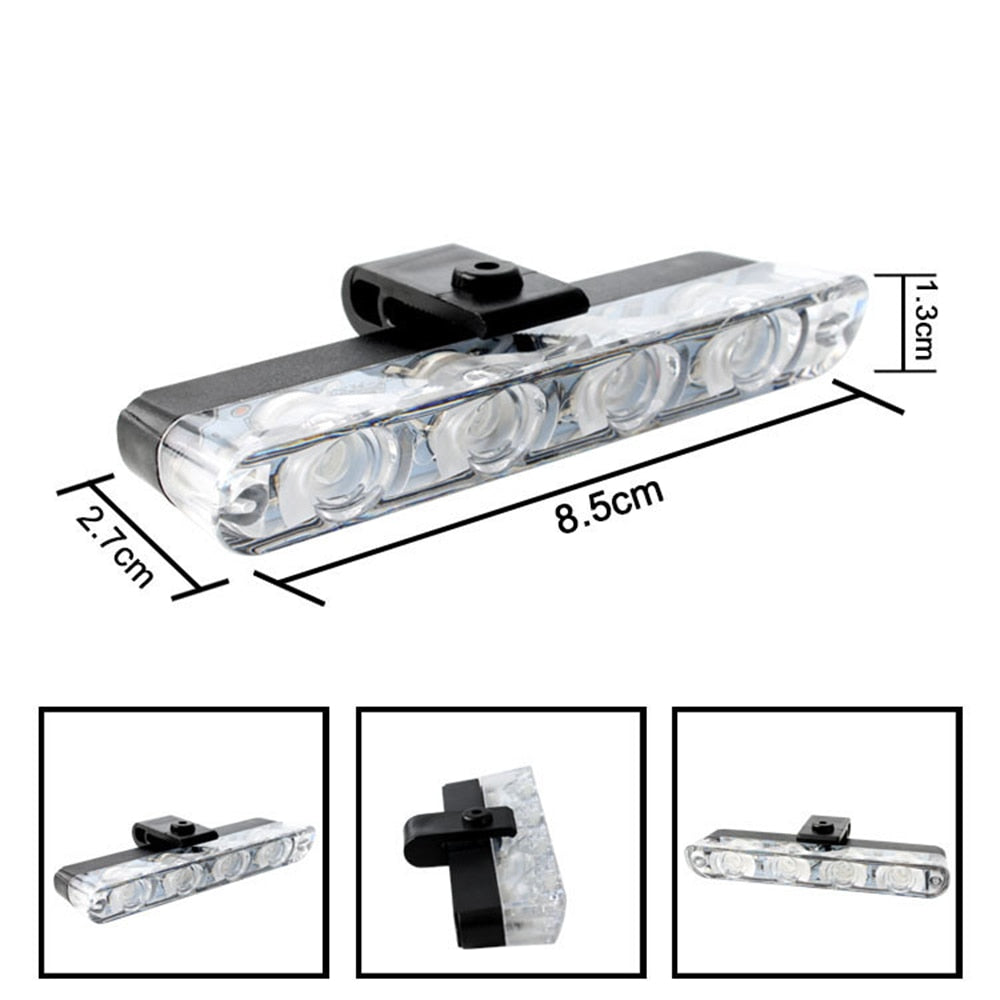 Car Grill White Flashers, Strobe light - 4 PCs