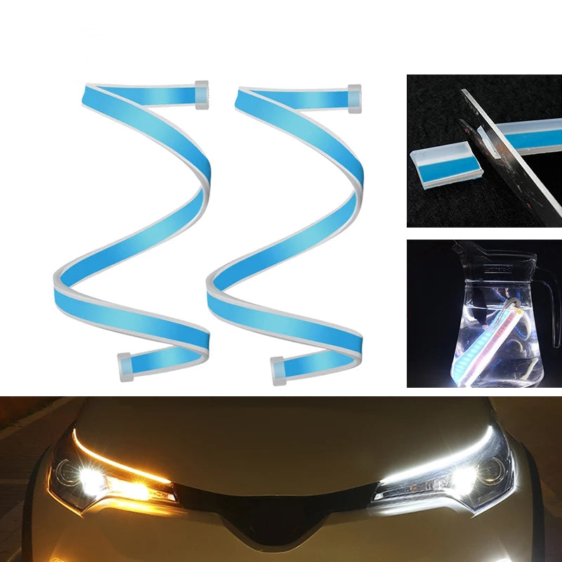 Car Led DRL Turn Signal Light 60cm - 2PCs