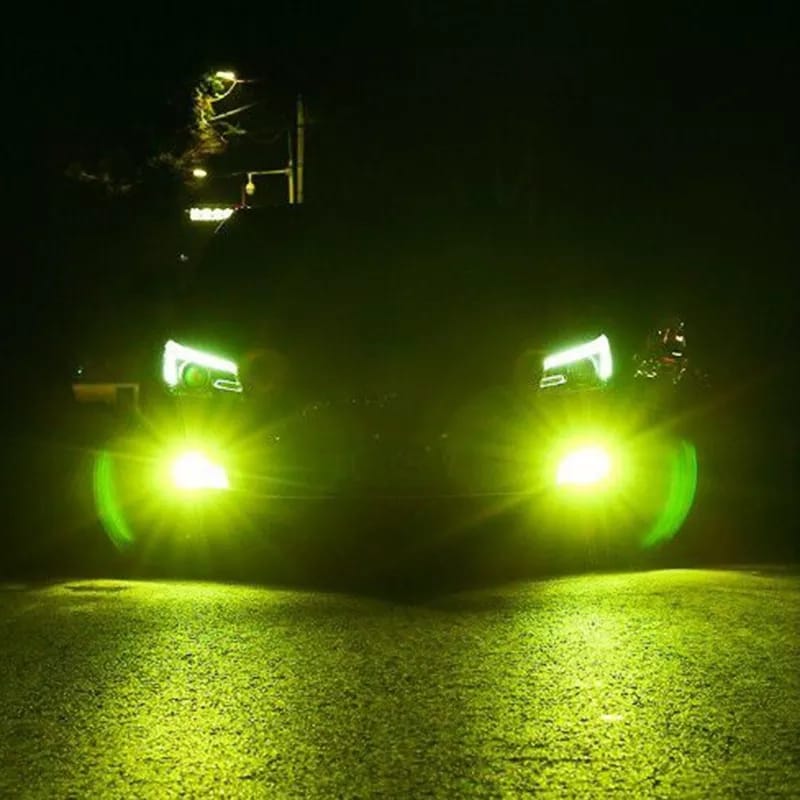 Lime Green Color Led Light H11 - 2PCs