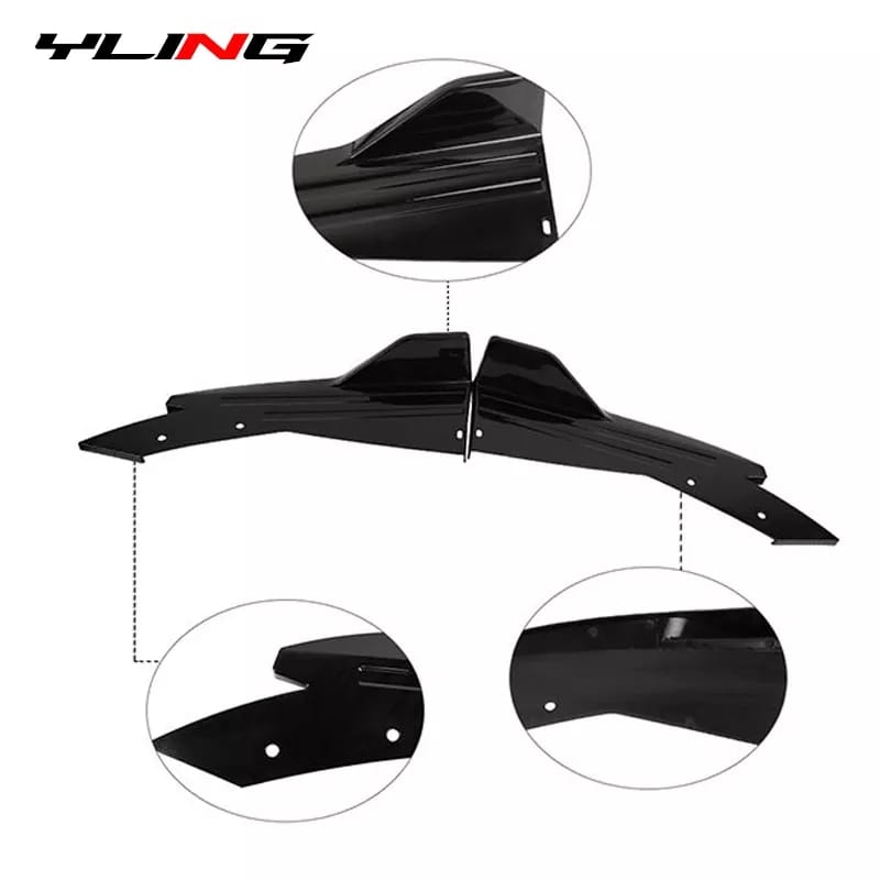 Car Rear Bumper Splitter - Cut Style Universal