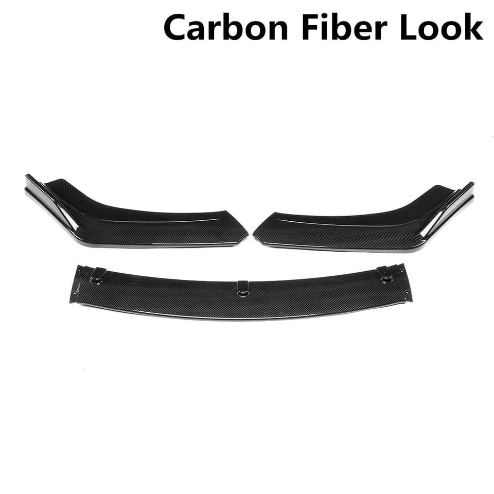 Car Front Bumper Splitter ABS Plastic - Center 3 Dot - 3Pcs