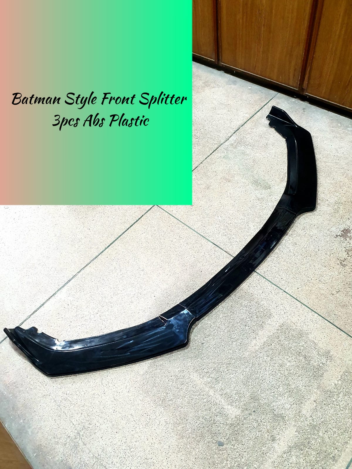 Car Front Bumper Splitter ABS Plastic - Batman Style - 3Pcs