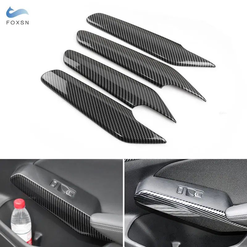 Honda Civic 2022 Carbon Fiber Door Window Control Panel Side Trims