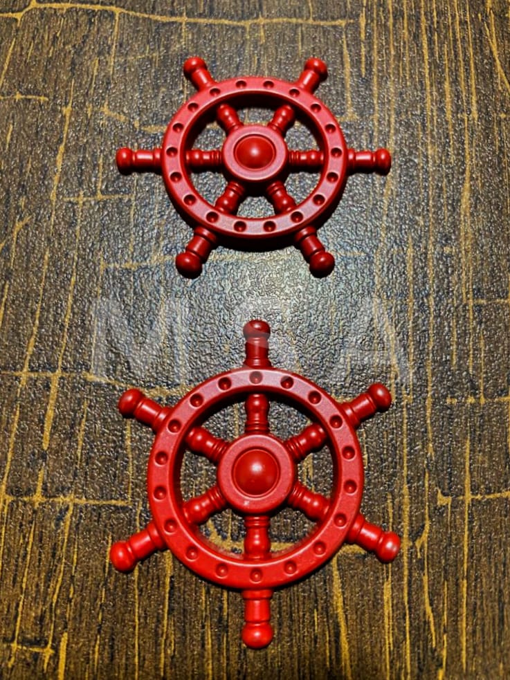 3D Pirates Steering Car Badge Metal Logo - 2 PCs