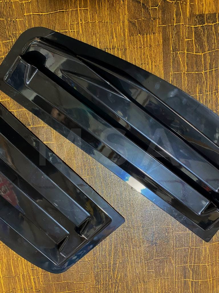 Suzuki Wagon R Side Windows Quater Louver Covers - Black