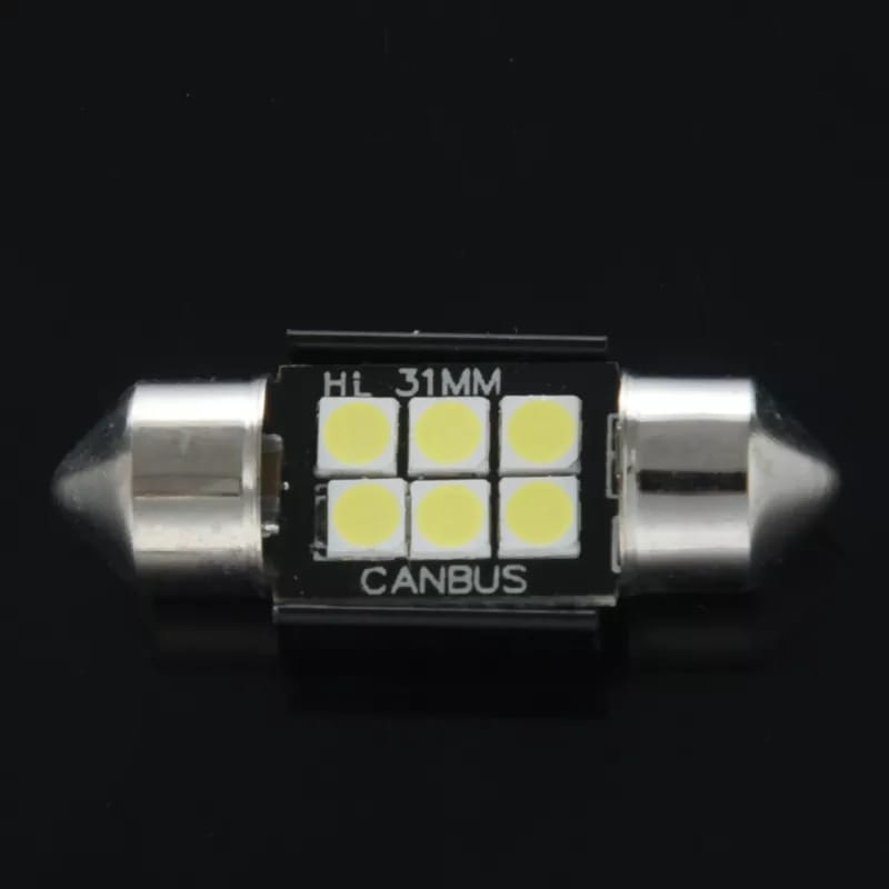 Led Interior Dome Roof Light Bulb 31MM - White