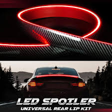 Universal Carbon Fiber LED Rear Wing Spoiler