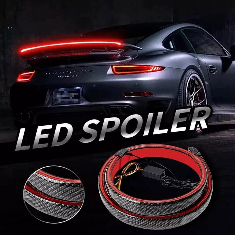 Universal Carbon Fiber LED Rear Wing Spoiler