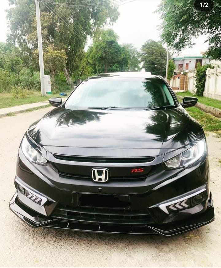 Car Front Bumper Splitter ABS Plastic - Small Spike Style - 3Pcs