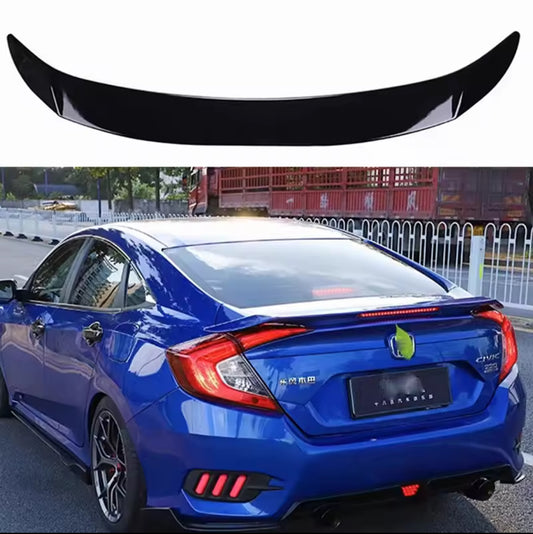 Honda Civic X Rs Down Wing Style Spoiler Abs Plastic