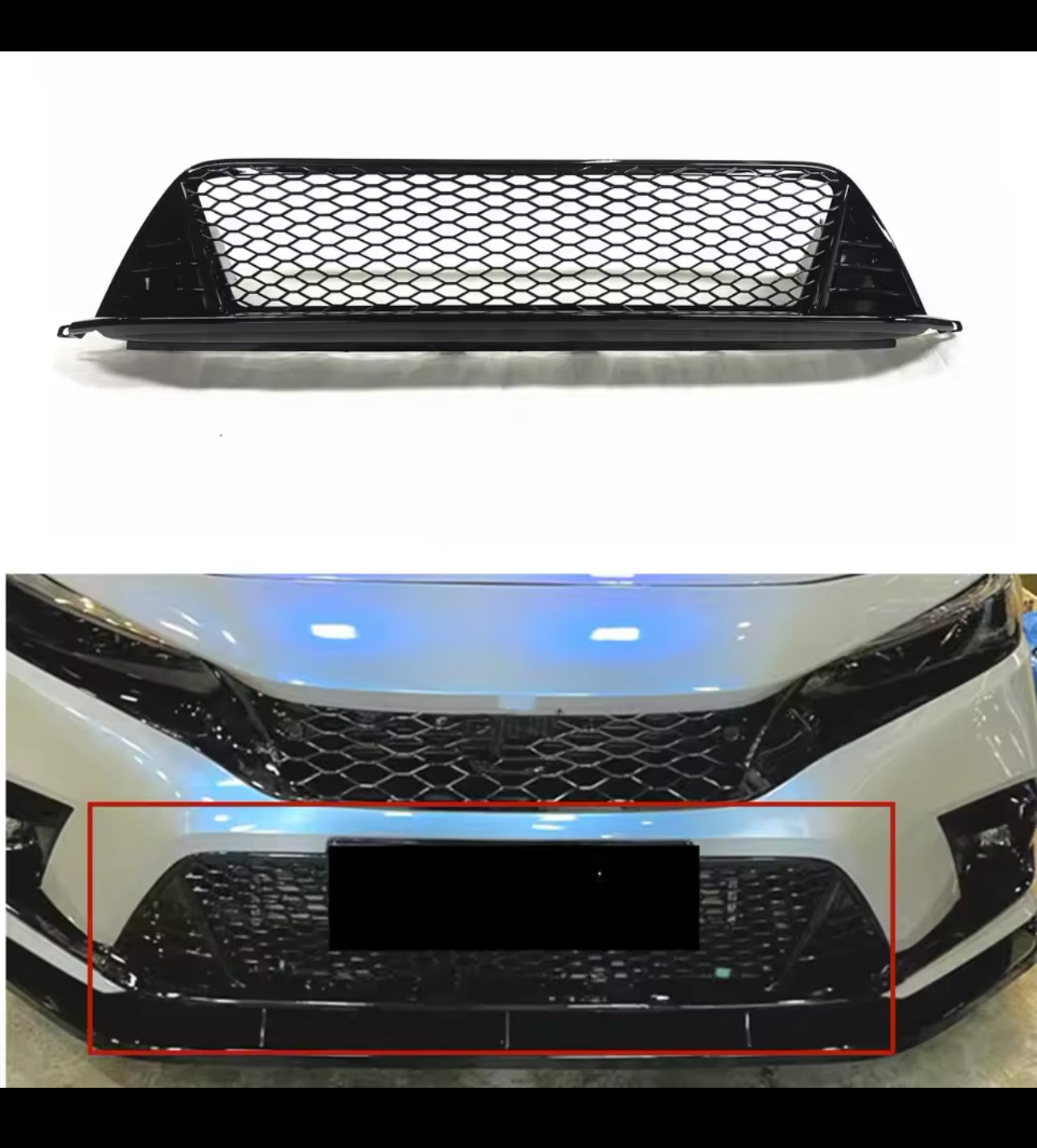 Civic 11th Gen Type R Style Front Lower Grill