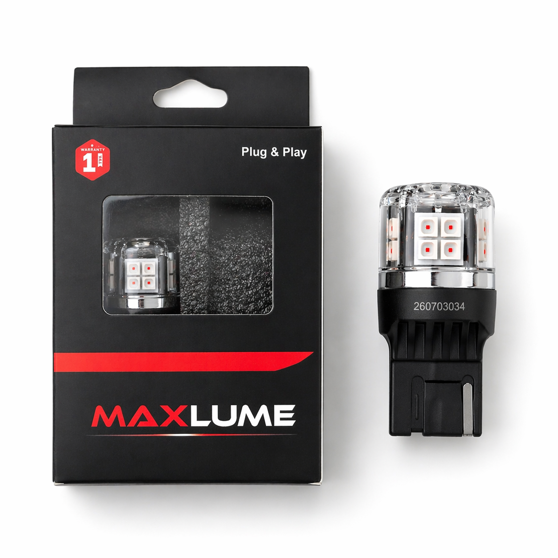 F1 Style Third Brake Lamp Bulb Flash + Static - 7440