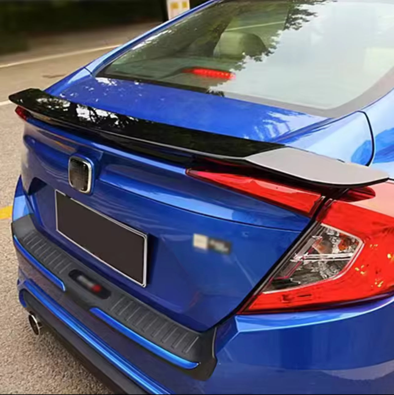 Honda Civic X Rs Down Wing Style Spoiler Abs Plastic