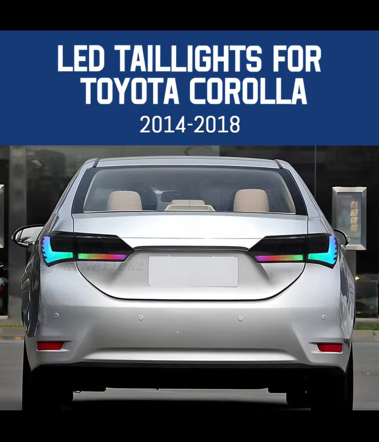 Toyota Corolla RGB LED Taillights | Dynamic Sequential | 2014–2018