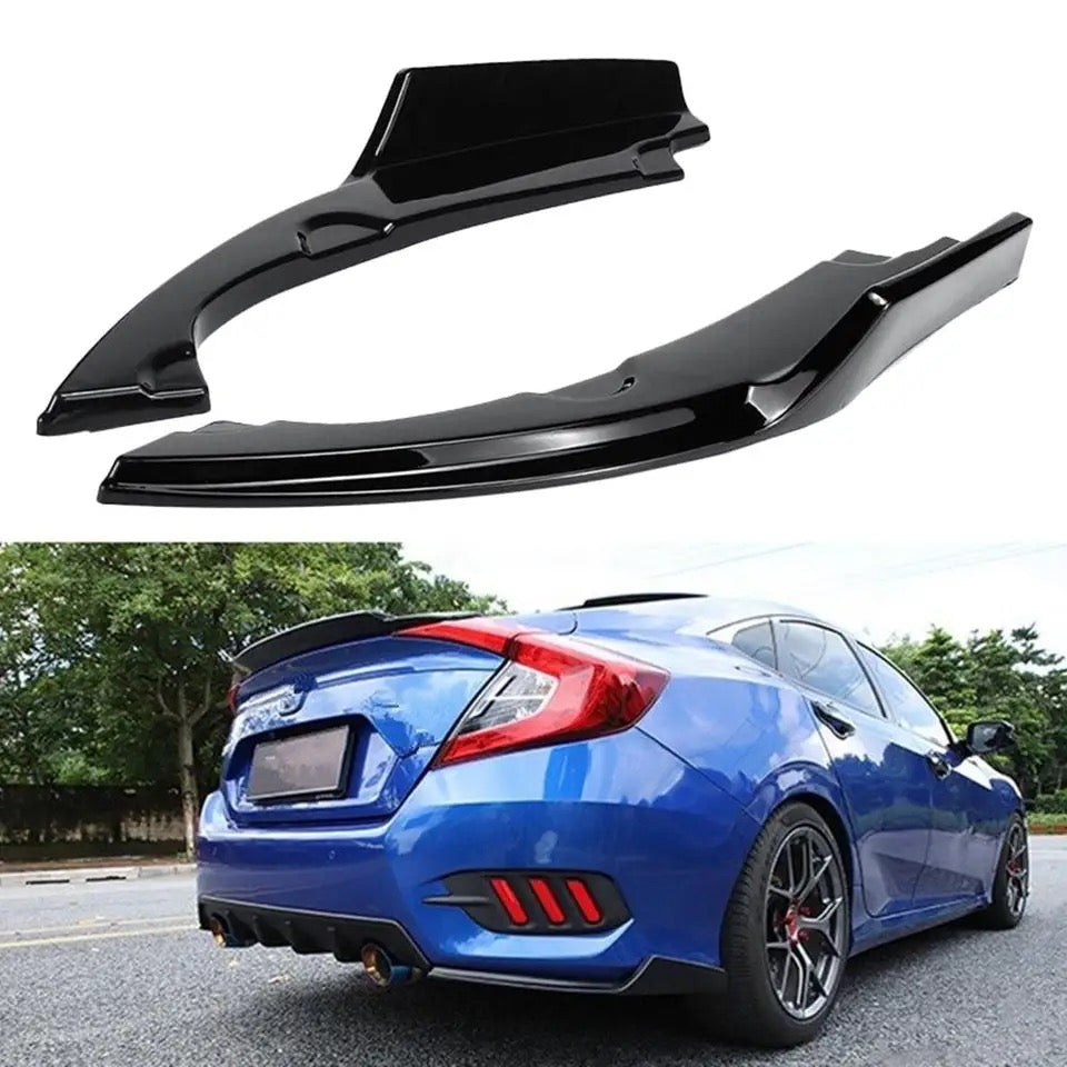 Car Rear Bumper Splitter Round Style