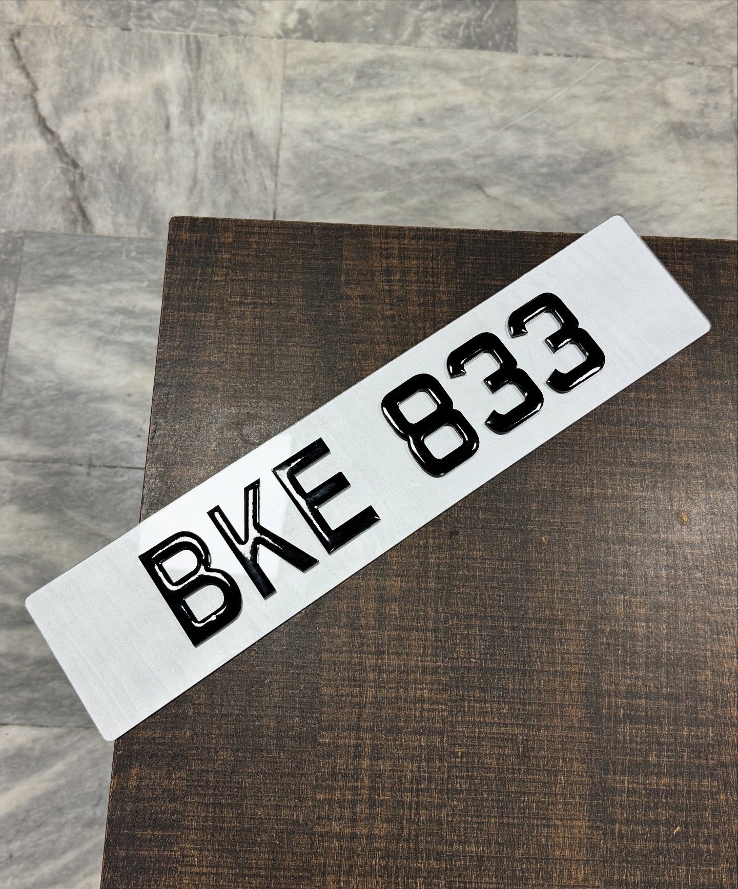 3D Gel Number Plates