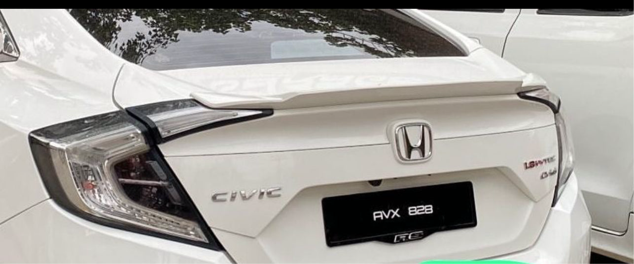 Honda Civic x Lip Ducktail Spoiler Abs Plastic