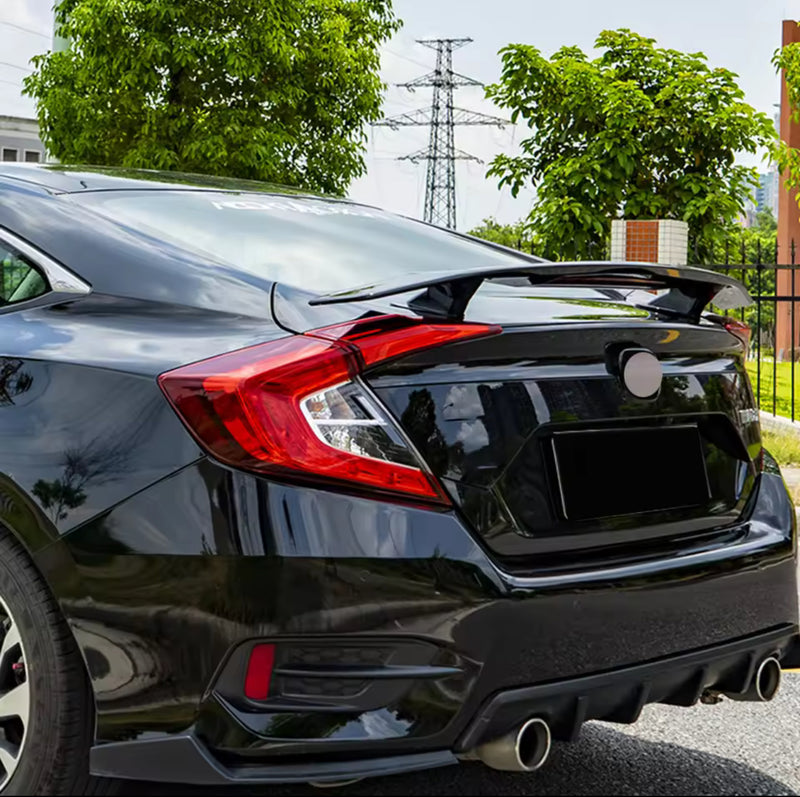 Honda Civic X Wing Style Spoiler Abs Plastic