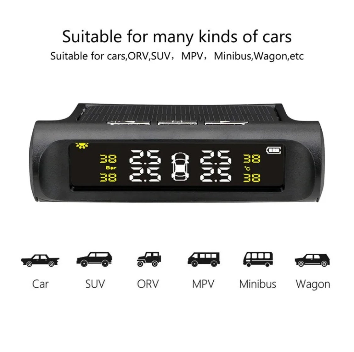 Car Solar Wireless TPMS ( Tyre Pressure Monitor System )