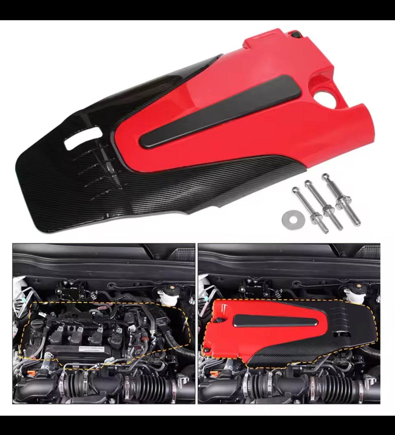 Honda Civic 1.5T Type R Style Engine Cover | 2016 to 2024