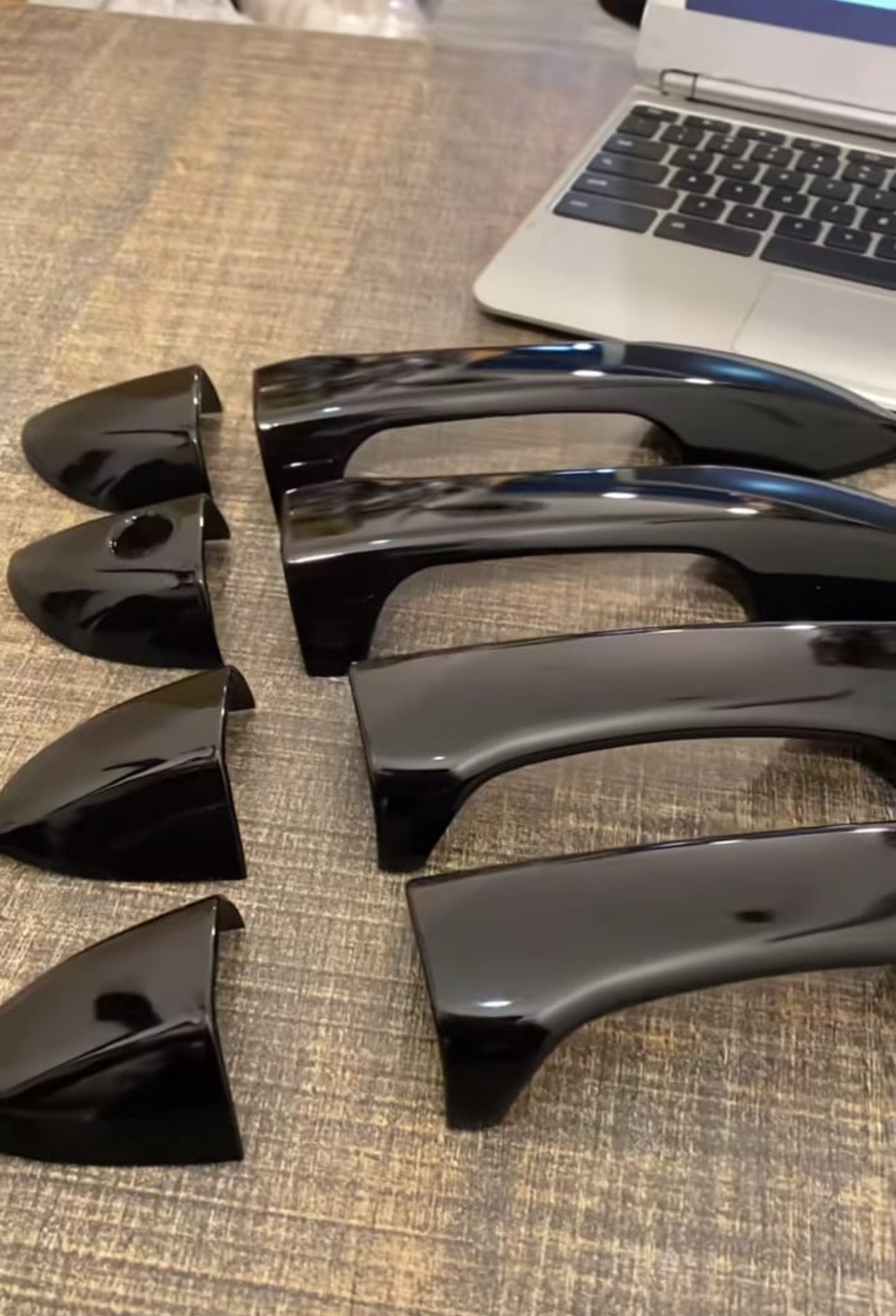 Toyota Corolla 2015 Carbon fiber/Glossy black door handel covers