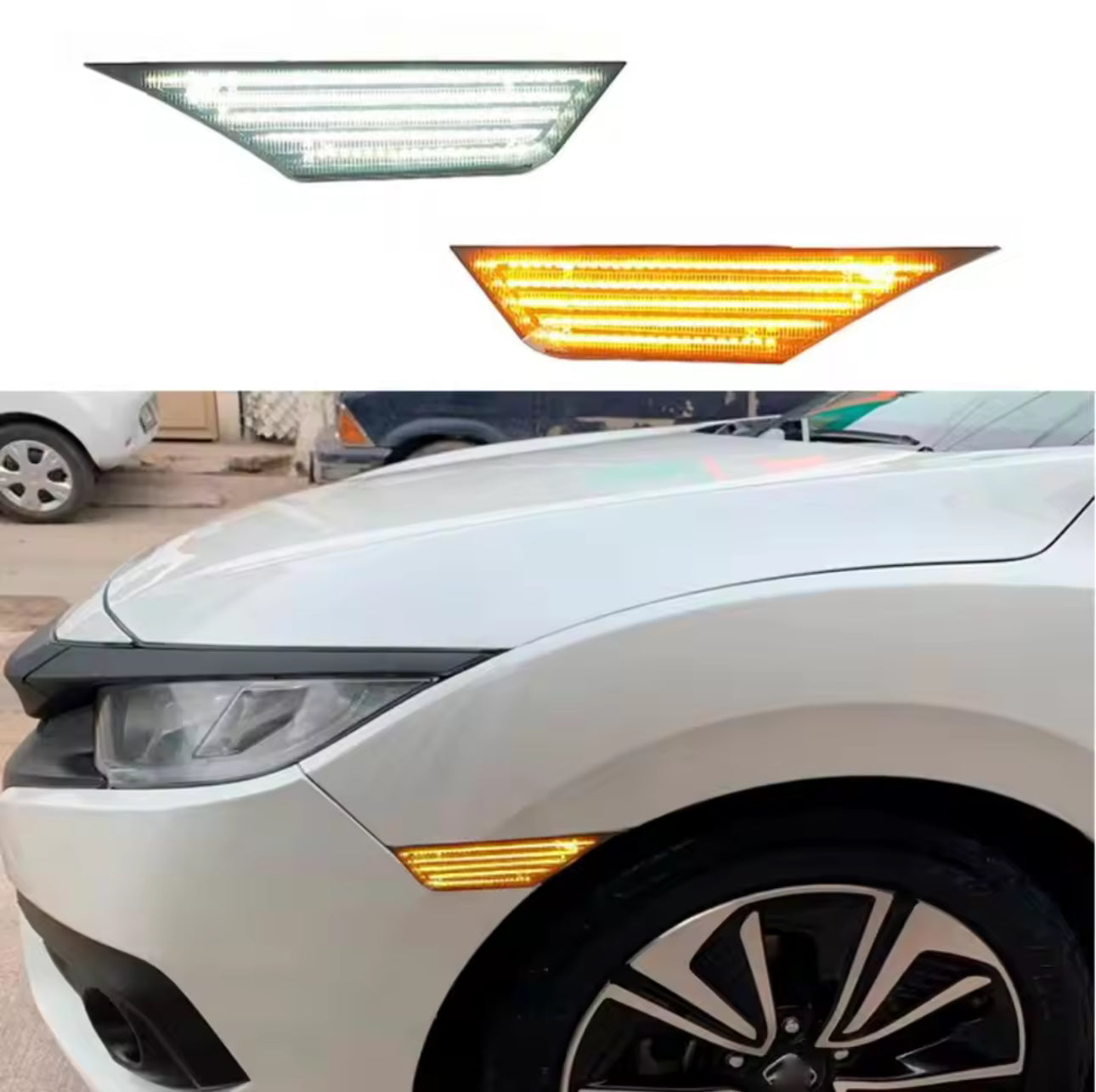 Honda Civic X Dual Color Fender Light
