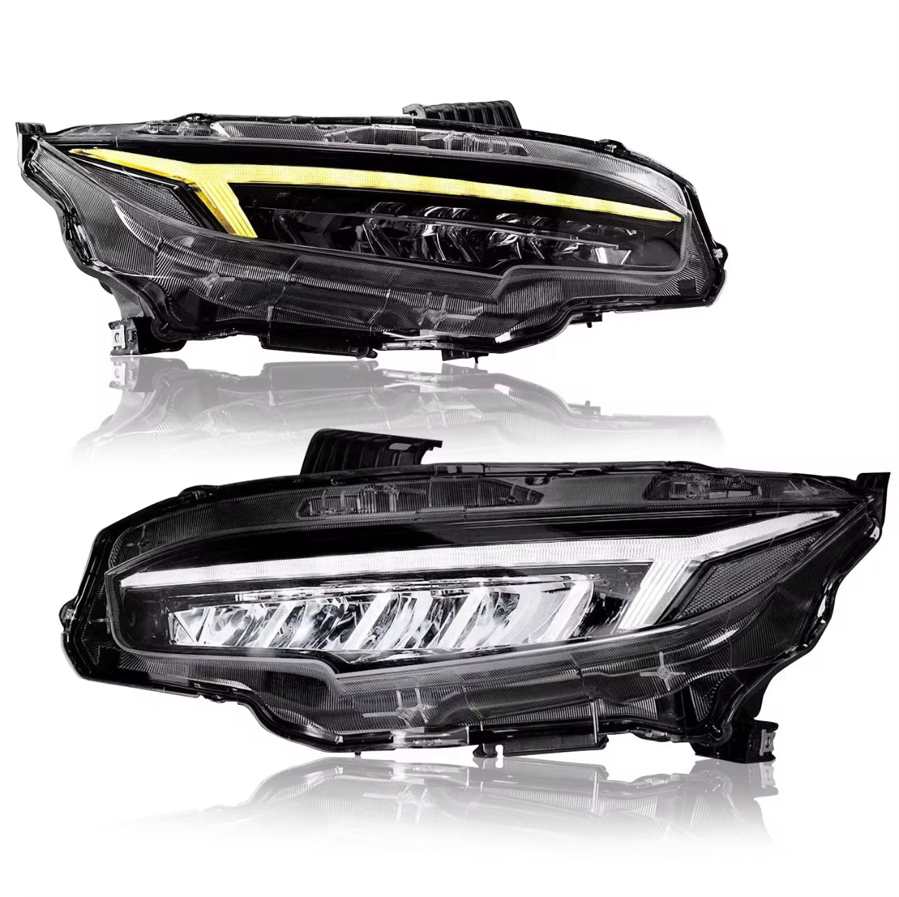 Honda Civic X Audi style headlights.
